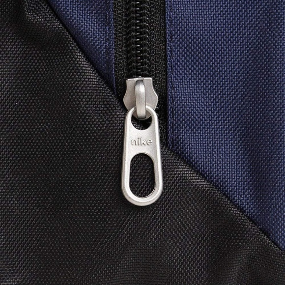 NIKE Brasilia 6 Medium Duffel Bag Navy Swoosh NWOT - Picture 2 of 4